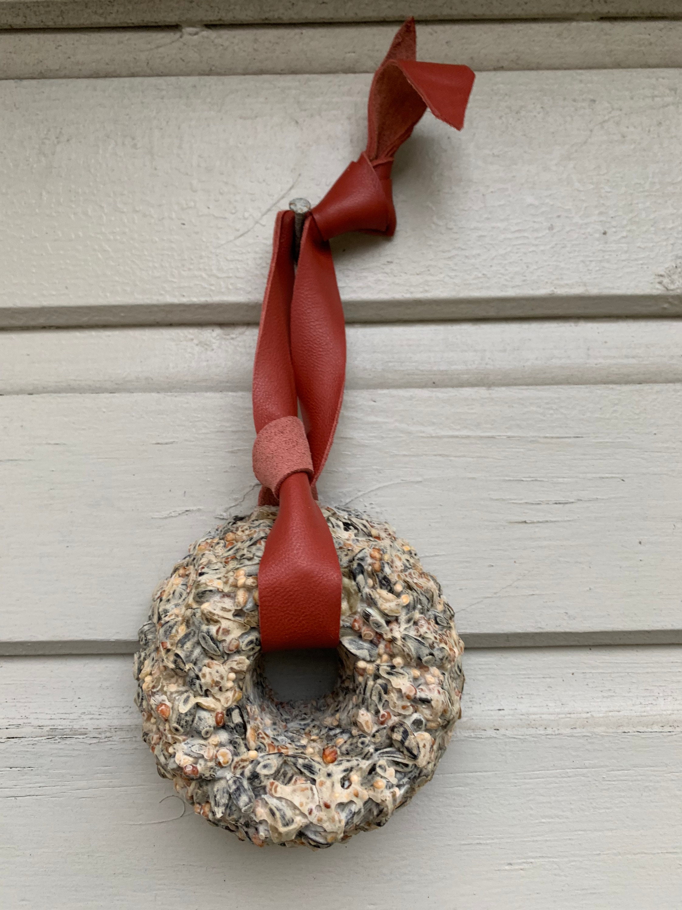 Small Bird seed Feeder Wreath suet ring Etsy