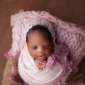 Mauve Thin and thick mini blanket/mauve blanket/basket stuffer/bump blanket/Newborn Photography Props/layering blanket/photo prop/preorder