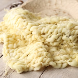 Butter CURLY Thin and thick blanket Yellow mini blanket Bump blanket Newborn Photography Prop yellow layering blanket photo prop basket prop