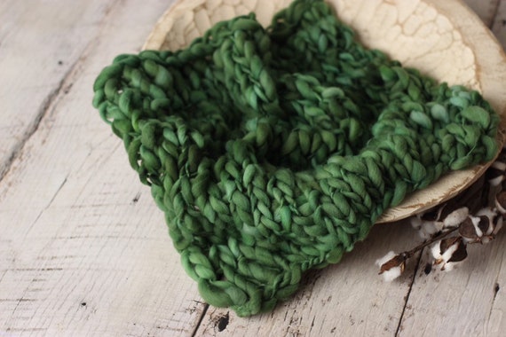 Forest Green Thin And Thick Blanket Green Blanket Bump Blanket Etsy
