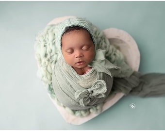 Mint CURLY Thin and thick blanket Mint mini blanket Bump blanket Newborn Photography Prop Green layering blanket photo prop basket stuffer