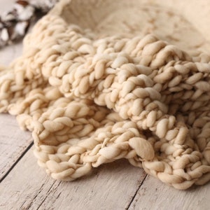 Champagne thin and thick blanket/beige blanket/bump blanket/basket stuffer/Newborn Photography Props/layering blanket/photo prop/preorder