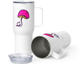 Mushroom Snail Travel mug with a handle