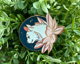 Épinglette en émail pour chat de sensibilisation à la FIP - Insigne de revers mignon - Épinglette pour péritonite infectieuse féline - Rubico FIP Survivor