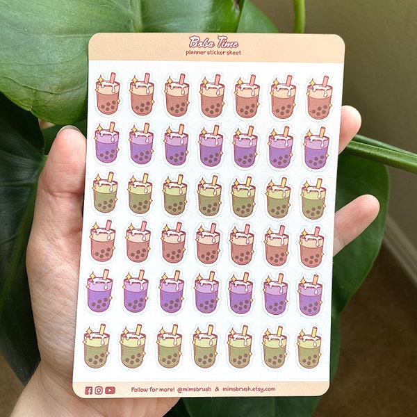 Boba Time - Planner Stickers