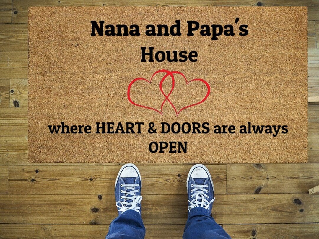 Nana and Papa's House Doormat, Funny Doormat, Nana and Papa's House