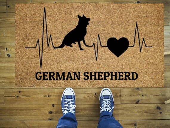 German Shepherd Doormat Dog Doormat Funny Doormat Coco Etsy