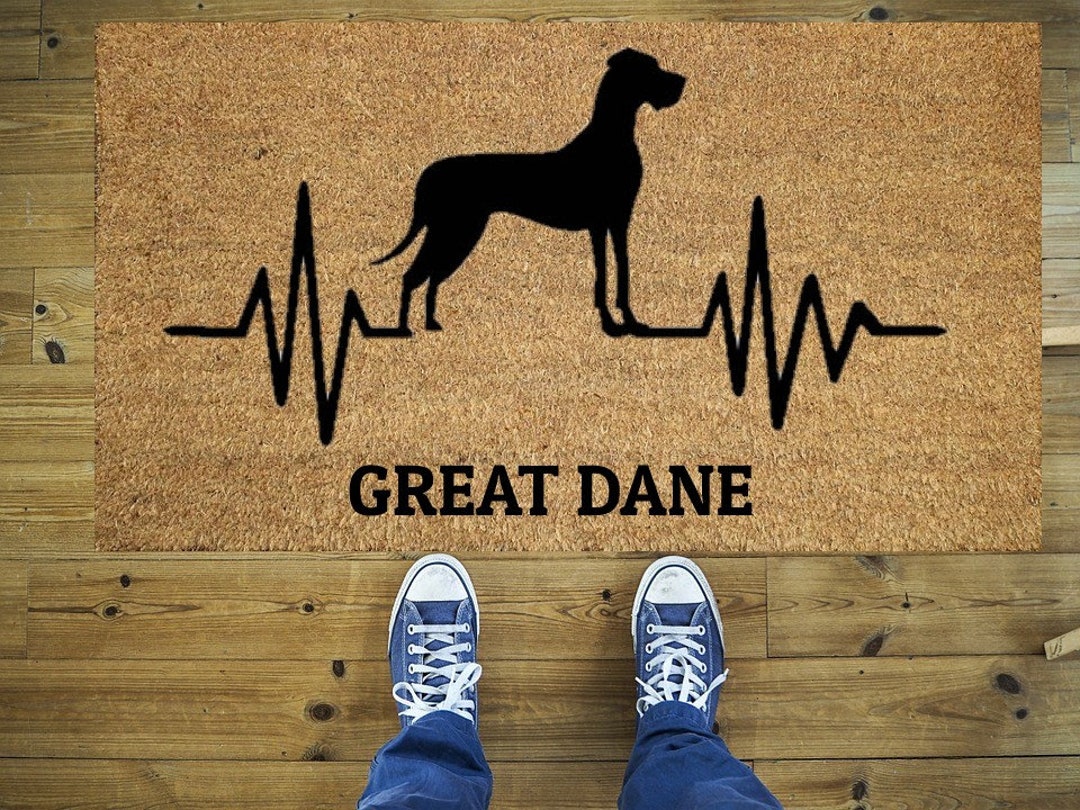 Great Dane Doormat Dog Doormat Funny Doormat Coco Doormat Etsy