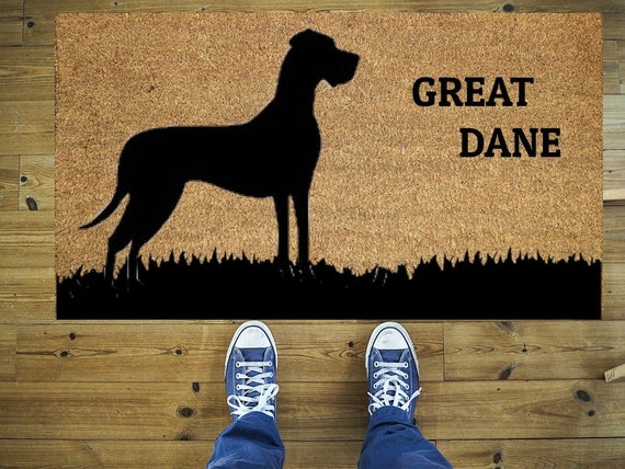 Great dane doormat Dog doormat Funny 