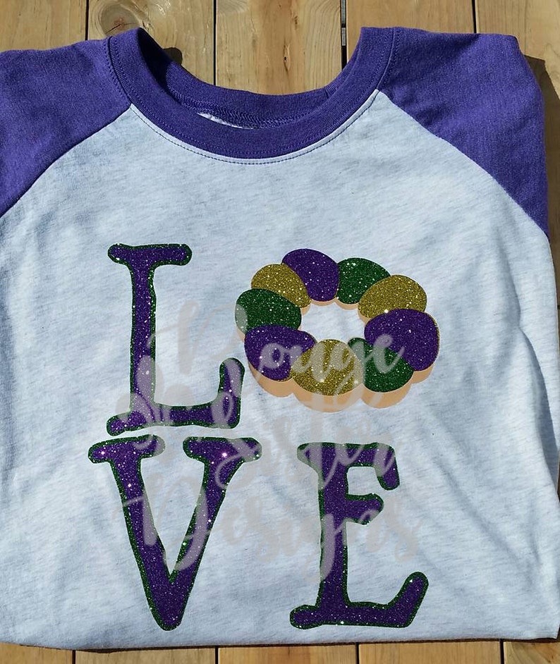 Download LOVE King Cake Mardi Gras SVG PNG Jpeg File for Silhouette ...