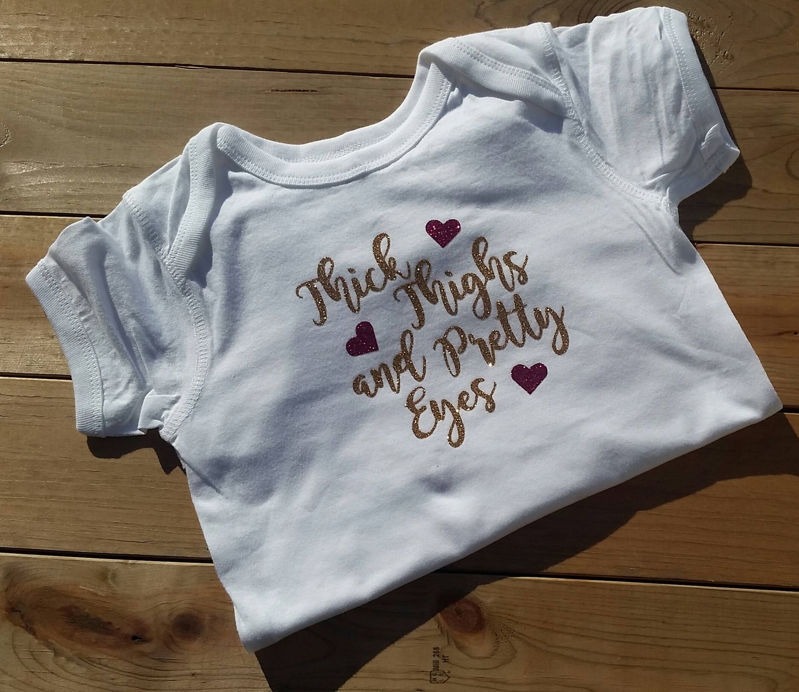 Thick Thighs and Pretty Eyes Baby-toddler Shirt Design - Etsy