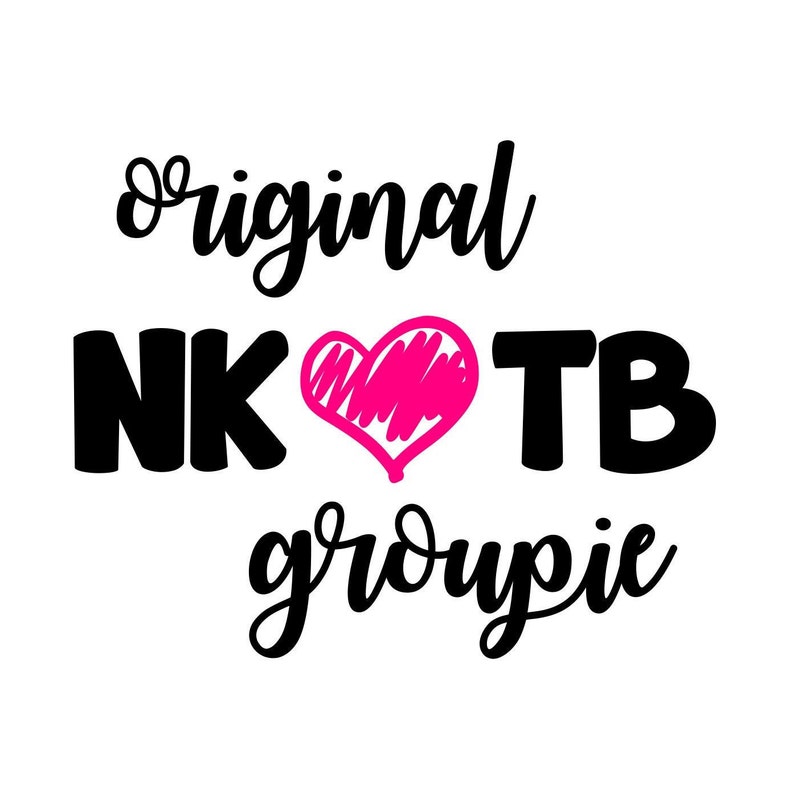 Original NKOTB Groupie Vinyl Decal 