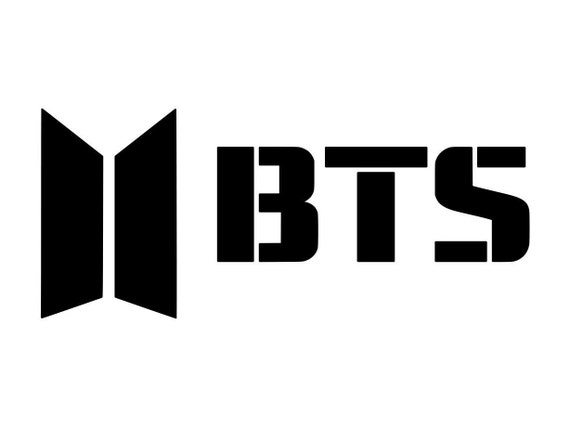 BTS logo vinyl decal | Etsy