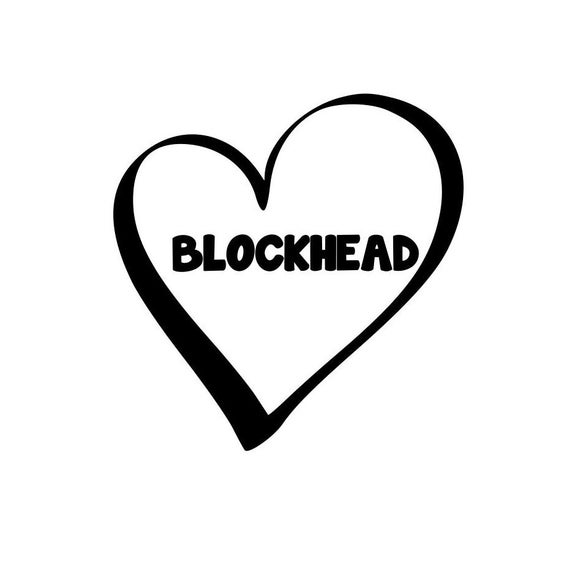 NKOTB New Kids on the Block Blockhead Heart Permanent Vinyl Etsy