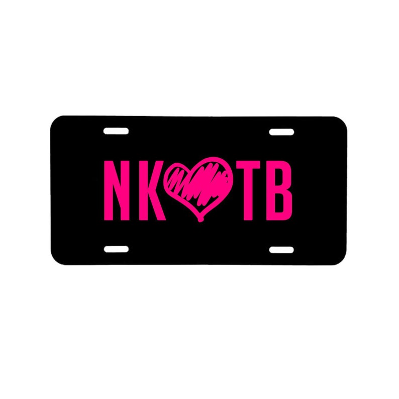 New Kids On The Block NKOTB License plate with image 