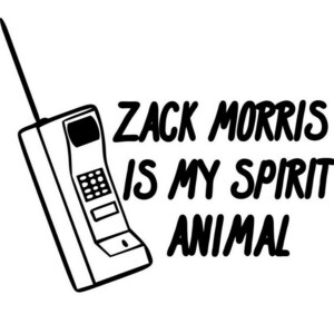 Zach Morris Is My Spirit Animal 90&#39;s vinyl decal