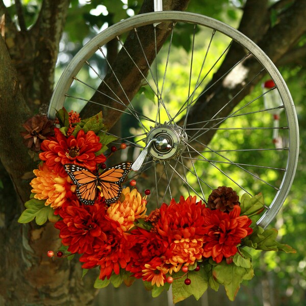 Bicycle Wheel Decorations Etsy