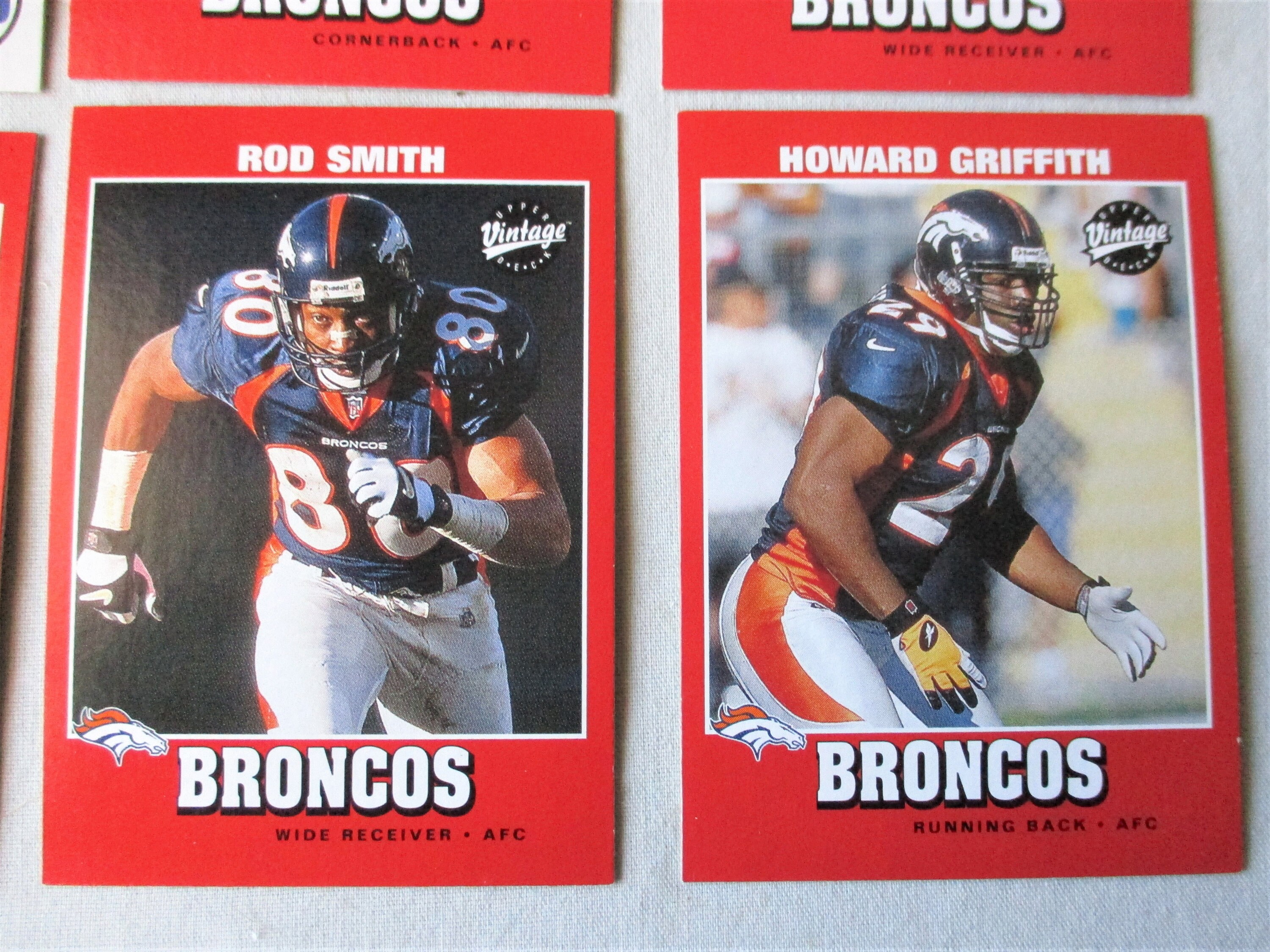 Denver Broncos AFC 14 Football Cards Upper Deck Series 2001 Etsy