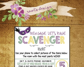 Bachelorette I Scavenger I Hunt I Mardi Gras