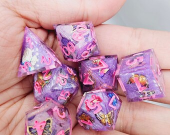 Butterfly Blossoms Dice Set