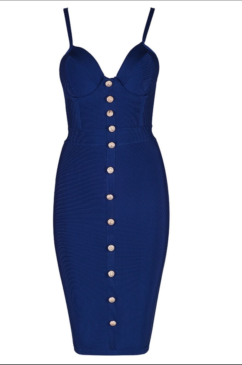 princess polly baby blue dress Hervé Léger Bandage Bodycon Dress main image 0