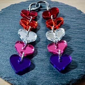 Lesbian Pride! Heart Earrings