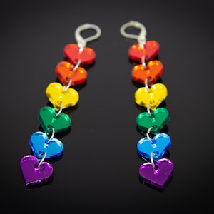 Pride! Rainbow Heart Earrings