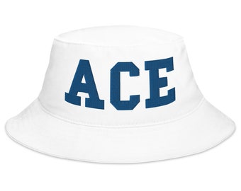 Zeta Ace sombrero de pescador azul y blanco