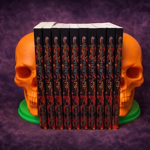 Skull Bookends – Bold Gothic 3D Printed Bookends (Set of 2)