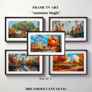 Samsung Frame TV Art - 'Autumn Magic' | Set of 5 Digital TV Wallpapers | Cozy, Scenic TV Art
