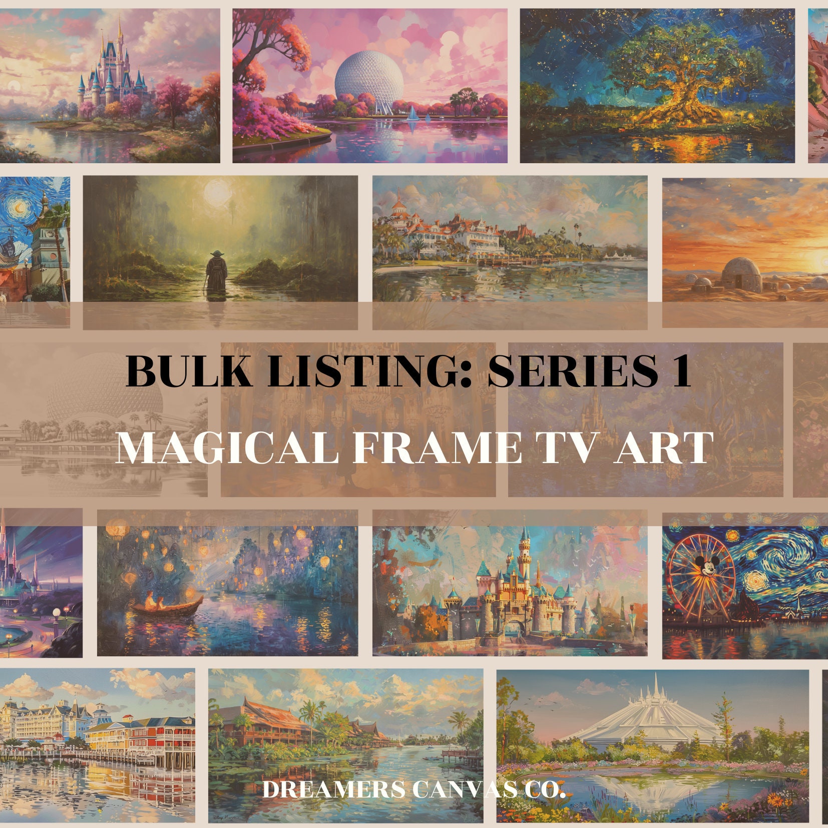 Samsung Frame TV Art - BULK-Angebot: Serie 1 'Magical Frame TV Art' Sets | 100 Hi-Res Digital-Tv-Hintergründe