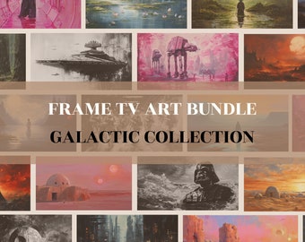 Samsung Frame TV Art Bundle - Galactic Kollektion | Hallo-Res Digital-TV-Hintergründe | Fantasievoll, bunt, verträumt