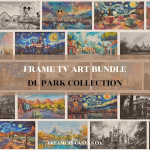 Samsung Frame TV Art Bundle - DL Park Collection | Hi-Res Digital TV Wallpapers | Whimsical, Colorful, Dreamy Art