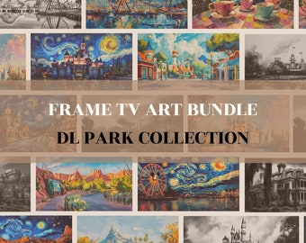 Samsung Frame TV Art Bundle - DL Park Collection | Hi-Res Digital TV Wallpapers | Whimsical, Colorful, Dreamy Art