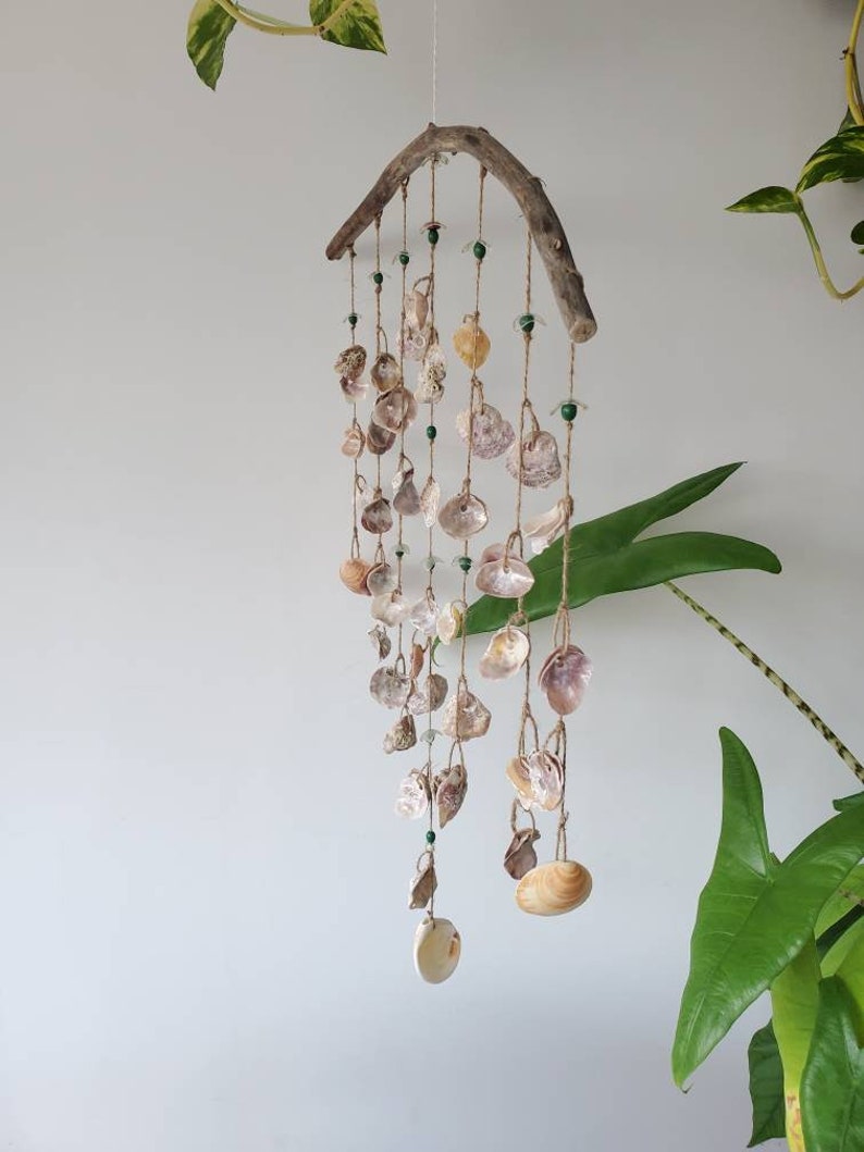 Carillon Mural Vintage En Coquillages - Déco Océanique