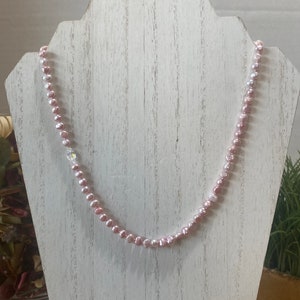 Pink Freshwater Pearl Necklace.