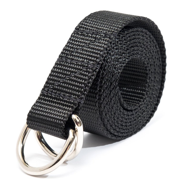 Dring Nylon Belts in Black by Apmots 1 Inch Wide Custom Color & Length