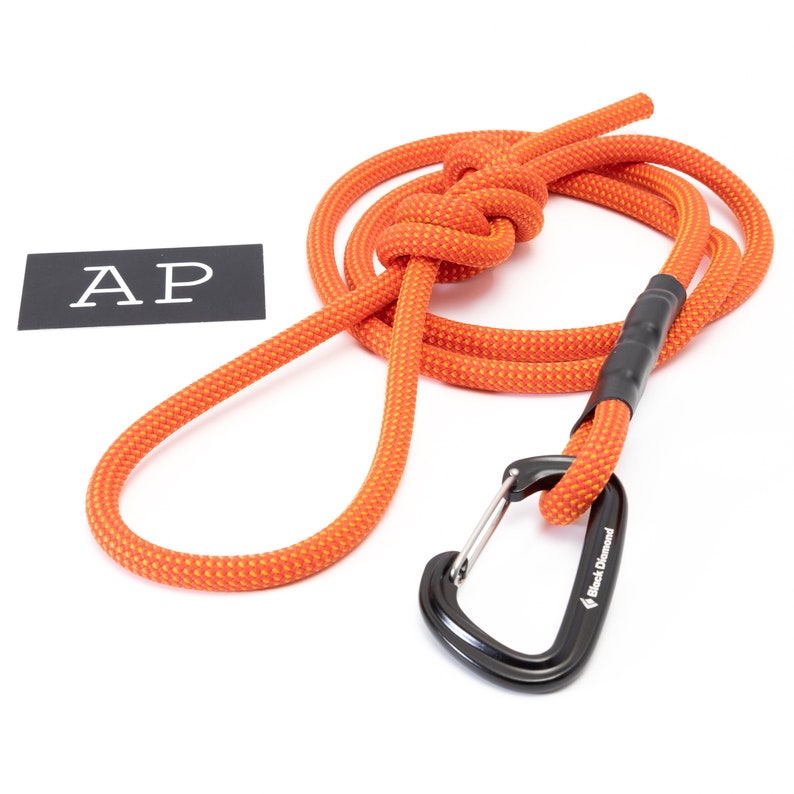 Rope Dog Leash in a Figure 8 by apmots Orange with a | Etsy