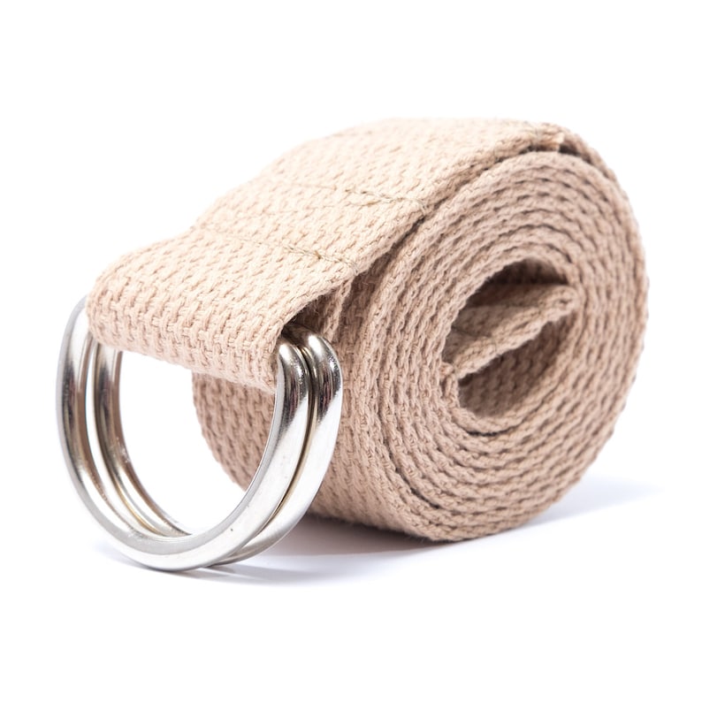 Heavy Cotton Dring Belt by Apmots 1.5 Inch Width Black/camel Custom