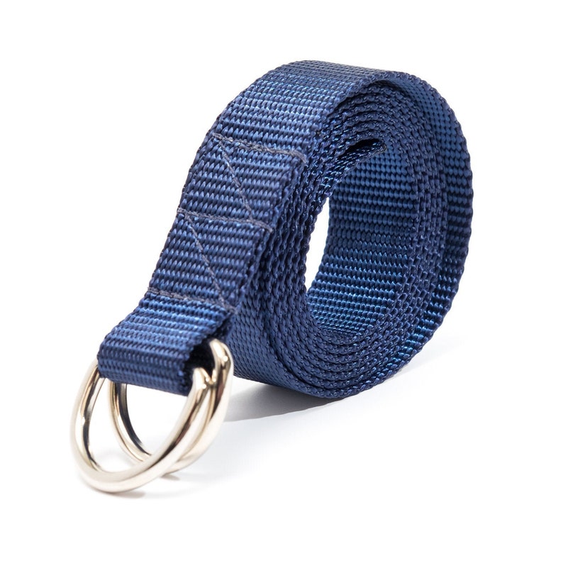 Dring Nylon Belts in Navy Blue by Apmots 1 Inch Wide Custom Color