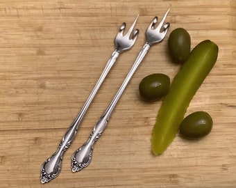 Pickle Fork, Fork You, Vintage Silverware, Recycled, Upcycled, Attitude Charcuterie Server, Olive Fork, Hostess Gift, Cheese Board Utensil