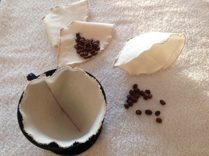 Reusable Coffee Filter Zero Waste Organic Cotton Cone Pour Etsy