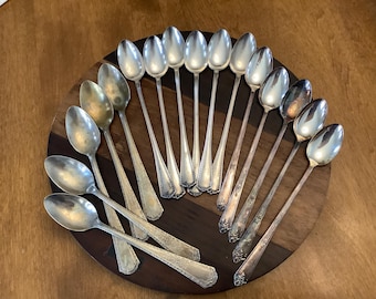 Antique 1800s Rare Tiffany & Co 13pc Sterling Silver Ice Cream