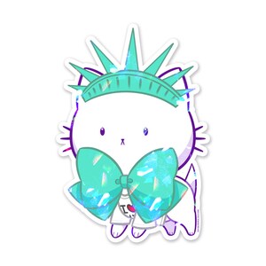 Bubble Kittea New York City Sparkly Sticker