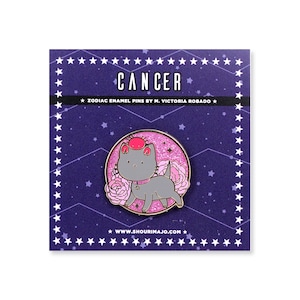 Cancer Cat Cosmeek Crab Kitty Zodiac Hard Enamel Lapel Pin