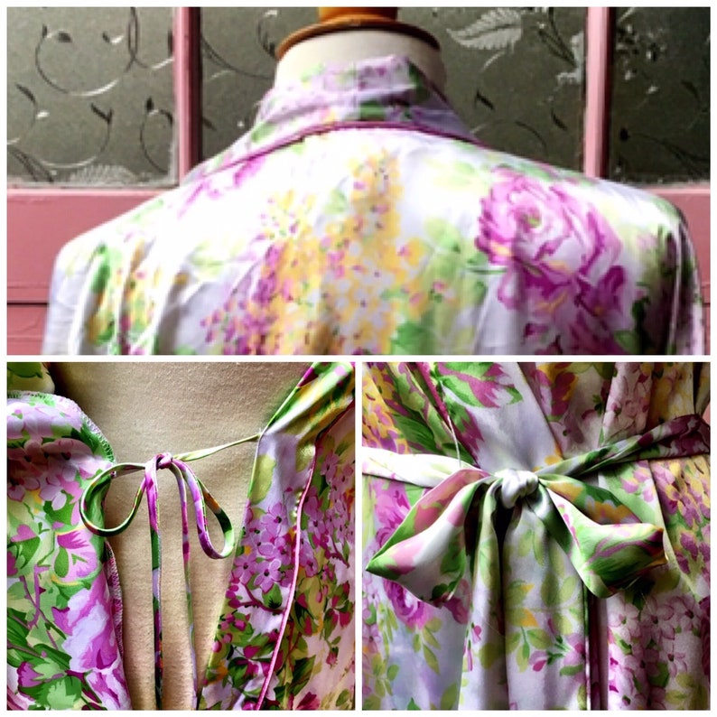Vintage Two-Piece Oscar de la Renta Nightgown and robe ML