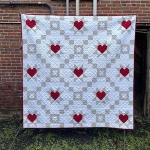 Starry Hearts Quilt Pattern - Digital Download