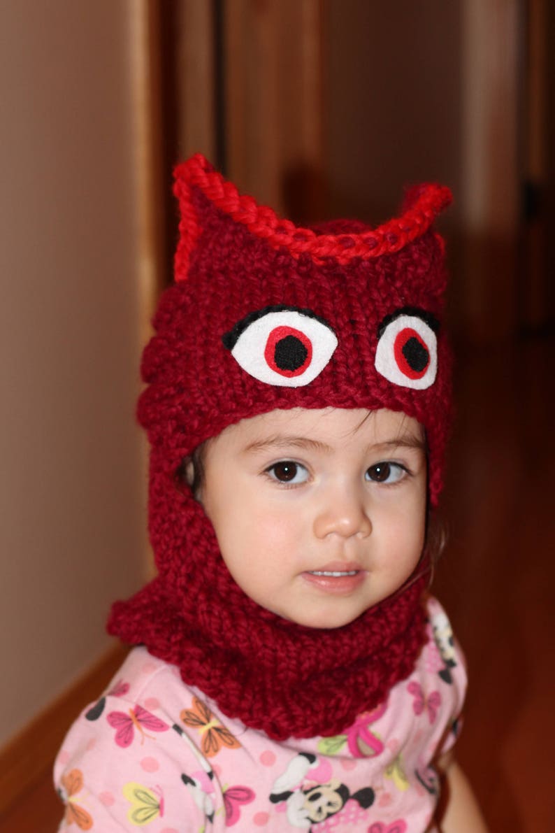 Owlette Balaclava Pattern PJ Masks inspiré image 3