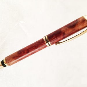 Baron II Australian Red Mallee Burl Rollerball Wood Pen