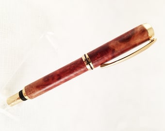 Baron II Australian Red Mallee Burl Rollerball Wood Pen